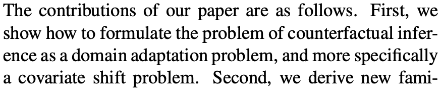 Causal Estimation & Domain Adaptation