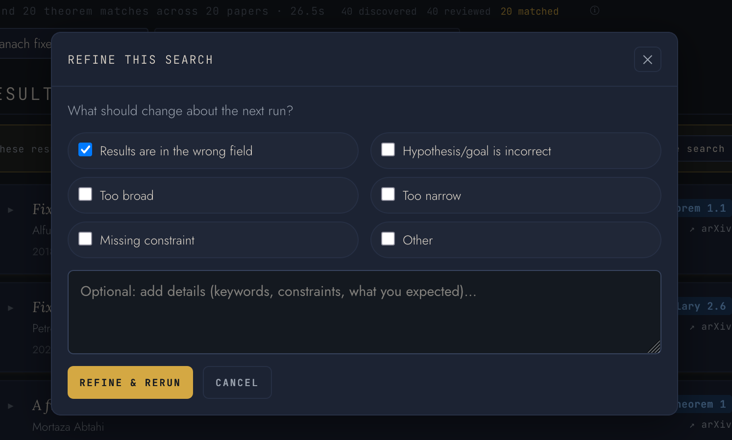 Pullback feedback