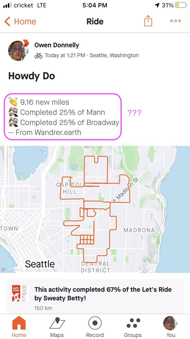 Wandrer on Strava